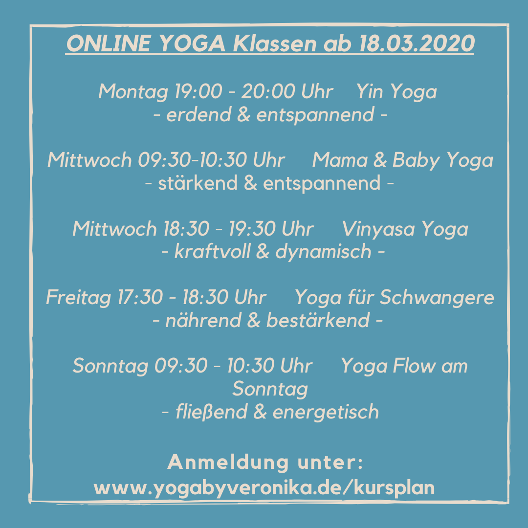 NEU Online Yoga Klassen NEU Online Yoga Klassen, Yoga by Veronika